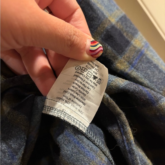Ibex Plaid Women's snap up shirt size xs - Picture 7 of 7